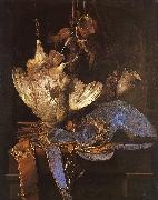 Aelst, Willem van Still Life with Hunting Equipment painting